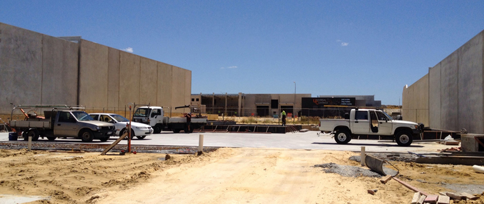 Panels Being Poured at Wangara